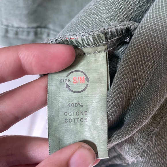 Denim Jacket Green Fringe Studs Sequins Embroidered Distressed - Picture 7 of 12